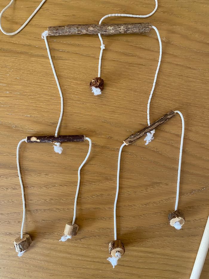 Canne à pêche avec sticks pour chat de compagnie - photo numéro 3