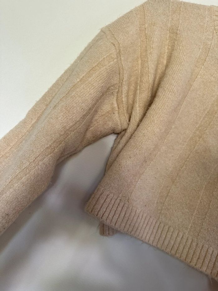 Pull beige Zara taille L - photo numéro 6
