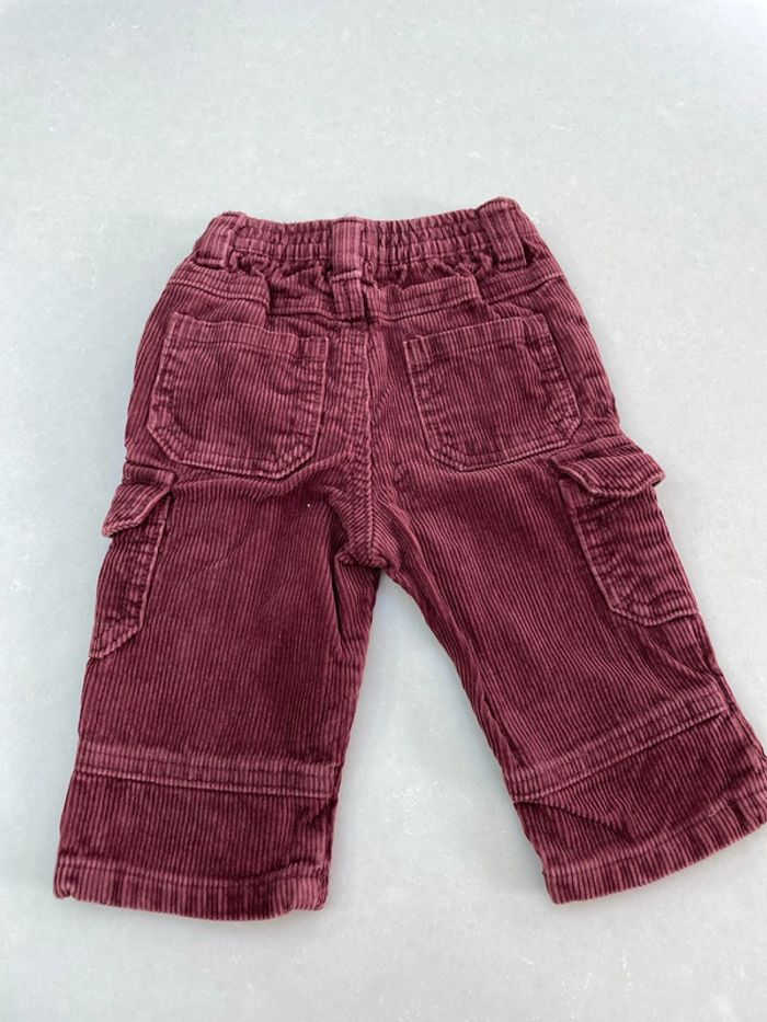 Pantalon velours Bordeaux 6 mois Petites Canailles - photo numéro 3