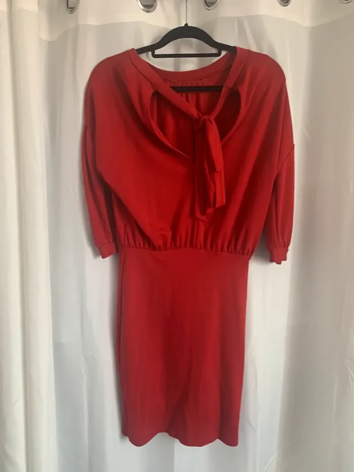 robe manche longue rouge 💃 - photo numéro 2