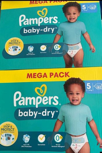 Pampers taille 5 2 cartons