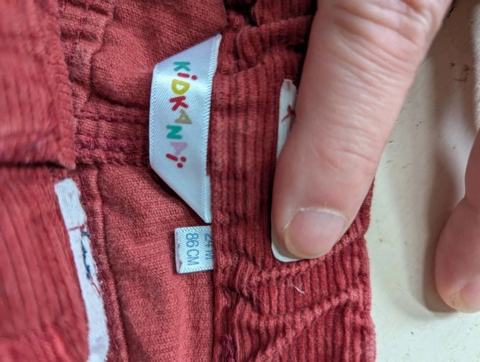 Lot de 2 pantalons velours Kiabi - photo numéro 7
