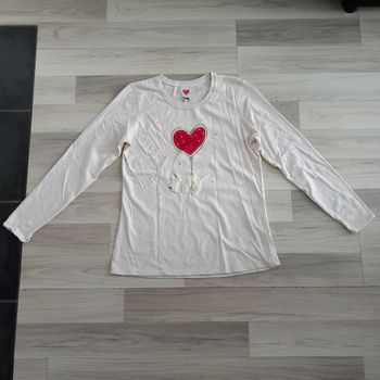 T-shirt pyjama femme à manches longues Etam taille M