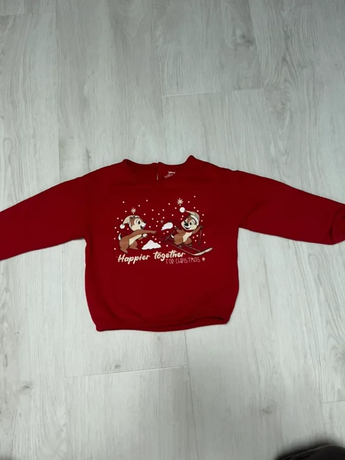 Sweat Tic et Tac Noël 18 mois
