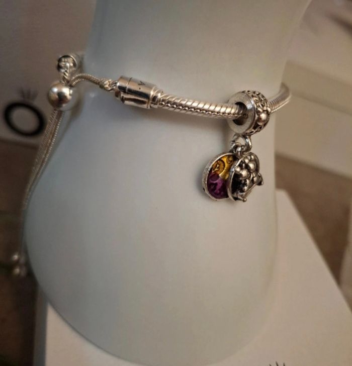 Charm double pendentifs mickey et minnie - photo numéro 3