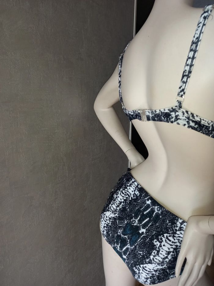 maillot de bain 2 pièces motifs python sun glow taille 42 - photo numéro 3
