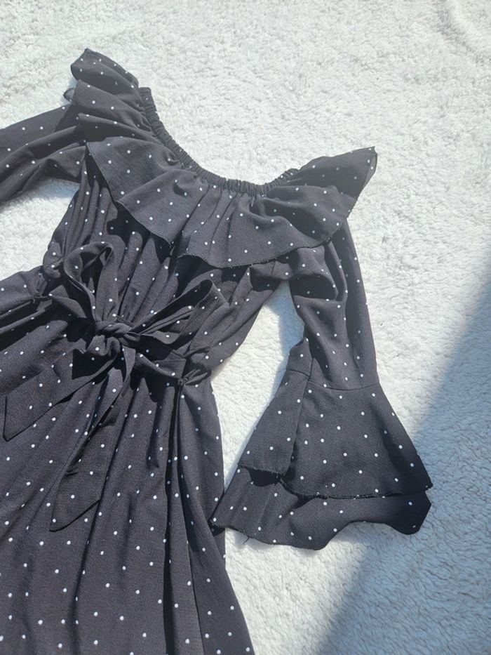 Combishort Noir à pois Blanc - photo numéro 4