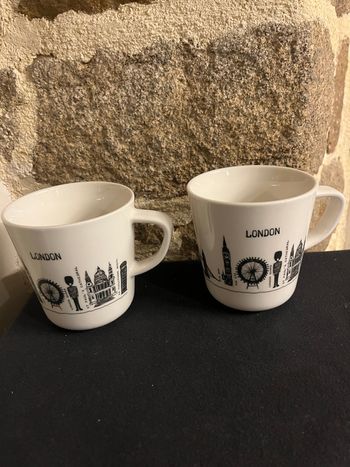 Lot de deux tasses à café London Urban Daily