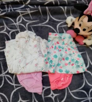 Lot robe avec cullote sur couche