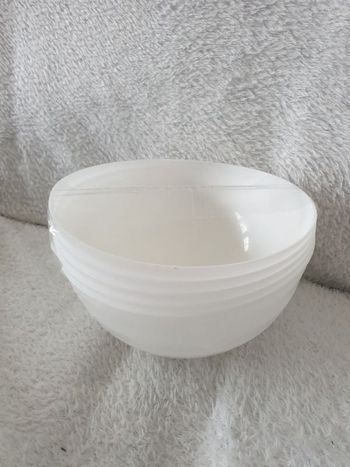 Lot de 5 bols plastiques