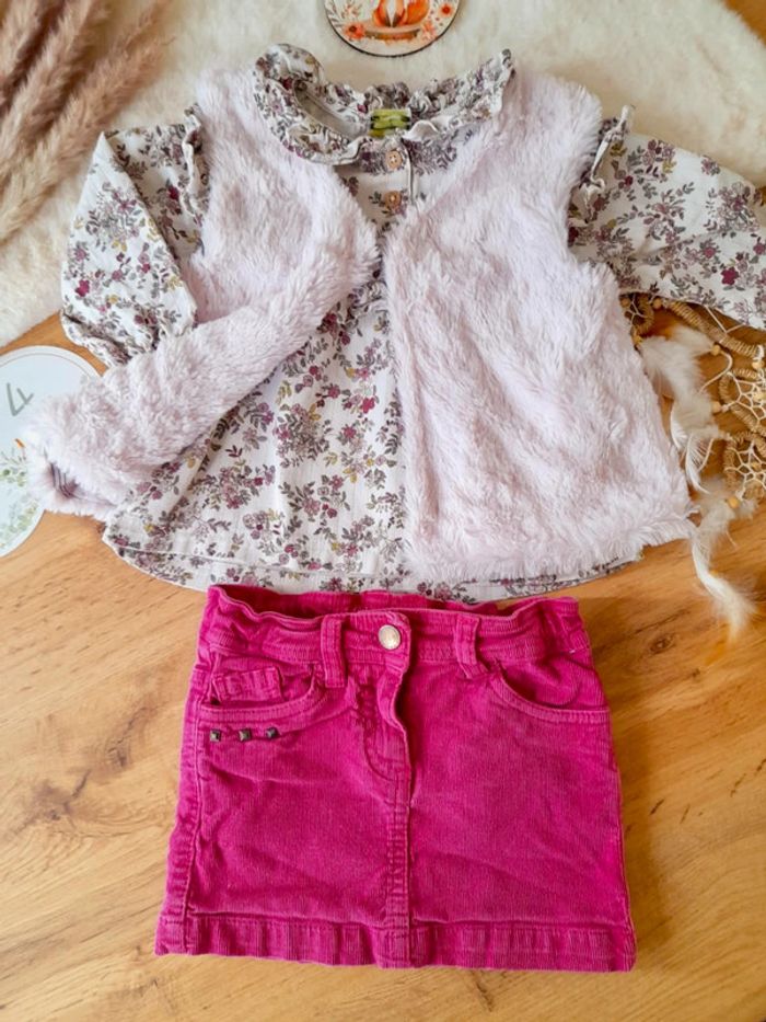 Ensemble tenue 3 pièces 24 mois fille - photo numéro 2