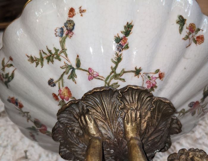 Ancien centre de table porcelaine - photo numéro 7