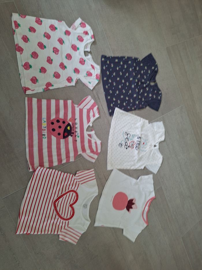 Lot tee shirts manches courtes