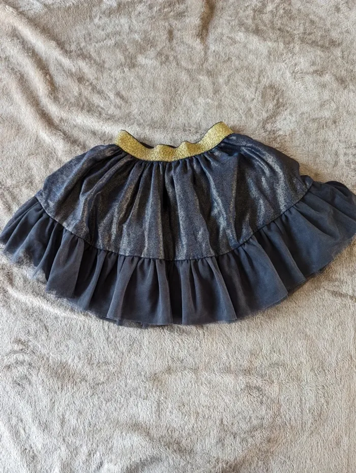 Jupe noire reflets dorés 4 ans kiabi - photo numéro 2