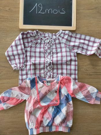 Tunique/chemise fille taille 12mois