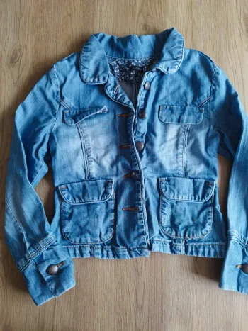 Veste jean cintrée