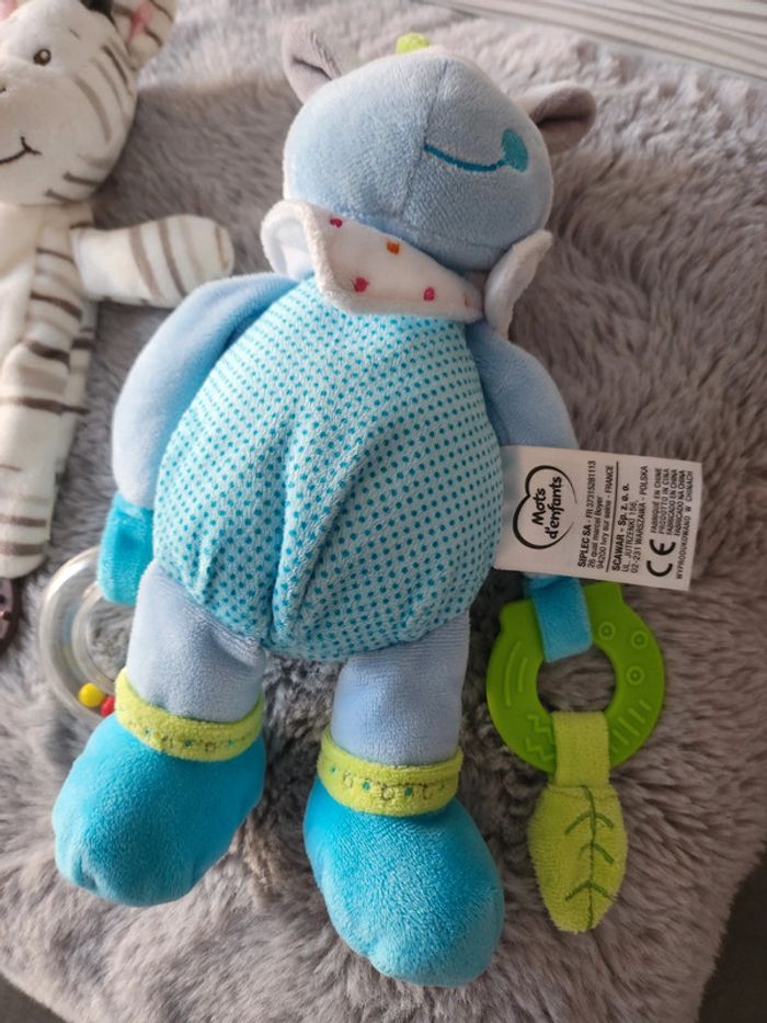Lot peluches hochet Mots d'enfants - photo numéro 2