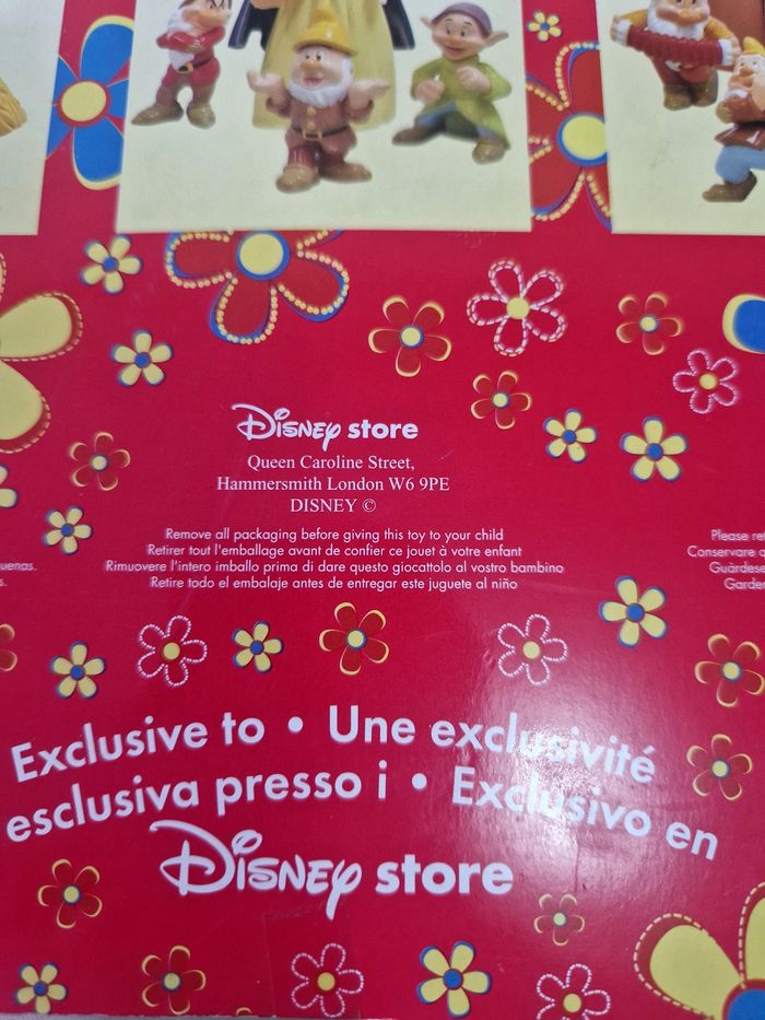 Rare , coffret Disney store  , vintage  , Blanche neige et les 7 nains - photo numéro 6