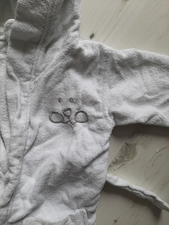 Peignoir blanc lapin 12 mois - photo numéro 5