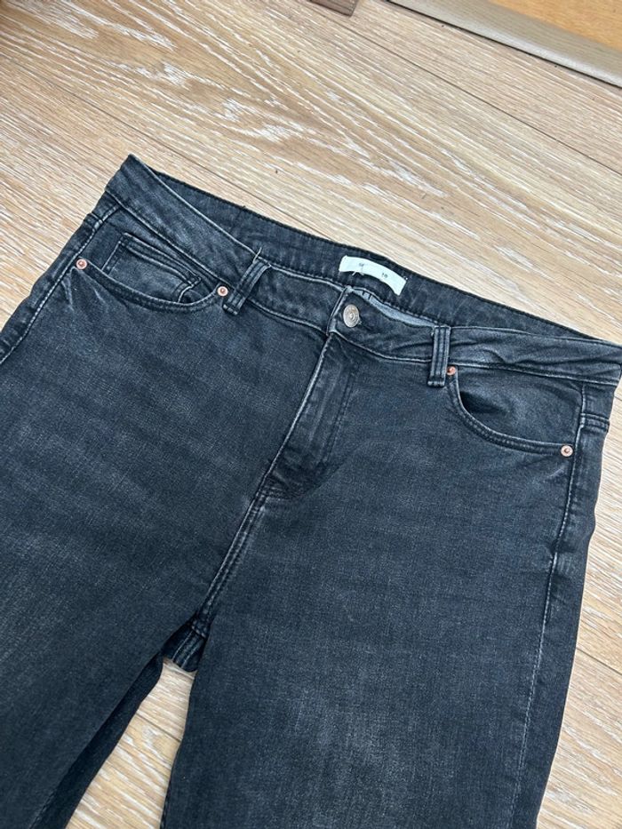 Jeans femme noir court fuselé taille xl 42 springfrield mom boyfriend - photo numéro 12
