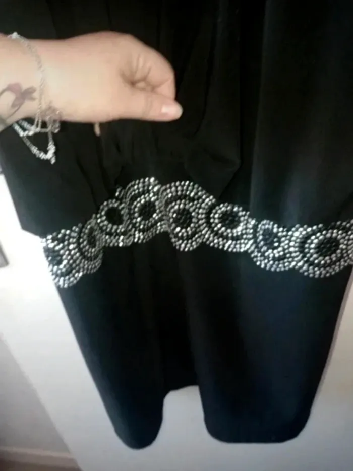Robe de soirée sans manches noir - photo numéro 5