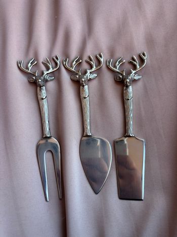 Couteau fromage tête en forme de cerf