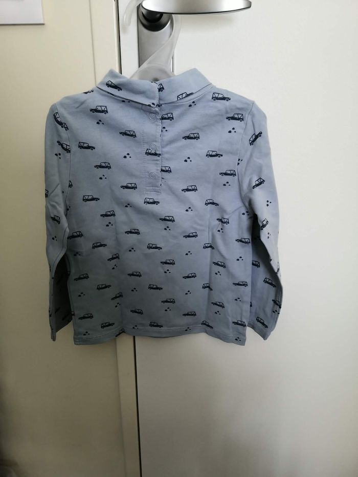 Sous-pull à col montant à motifs (Bleu, voitures) 18 mois (86 cm) Kiabi - photo numéro 2