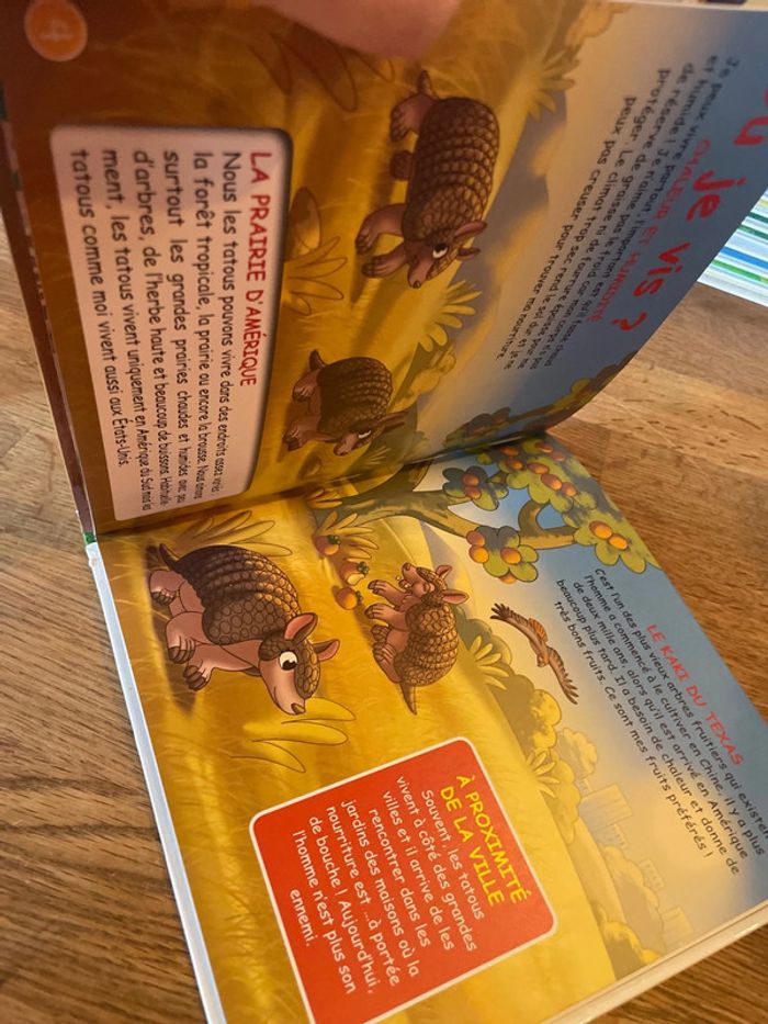 Livre Altaya Le monde des animaux Sauvages Animaux de la savane Le Tatou - photo numéro 7