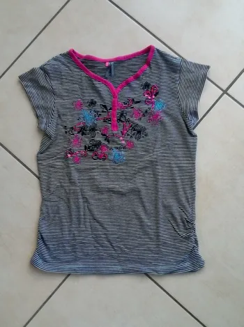 Tee shirt Orchestra rayé 10 ans