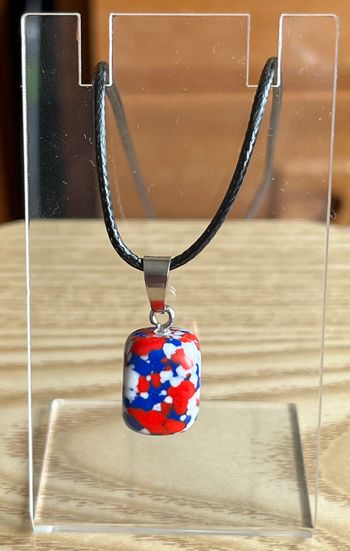 Collier pierre multicolore