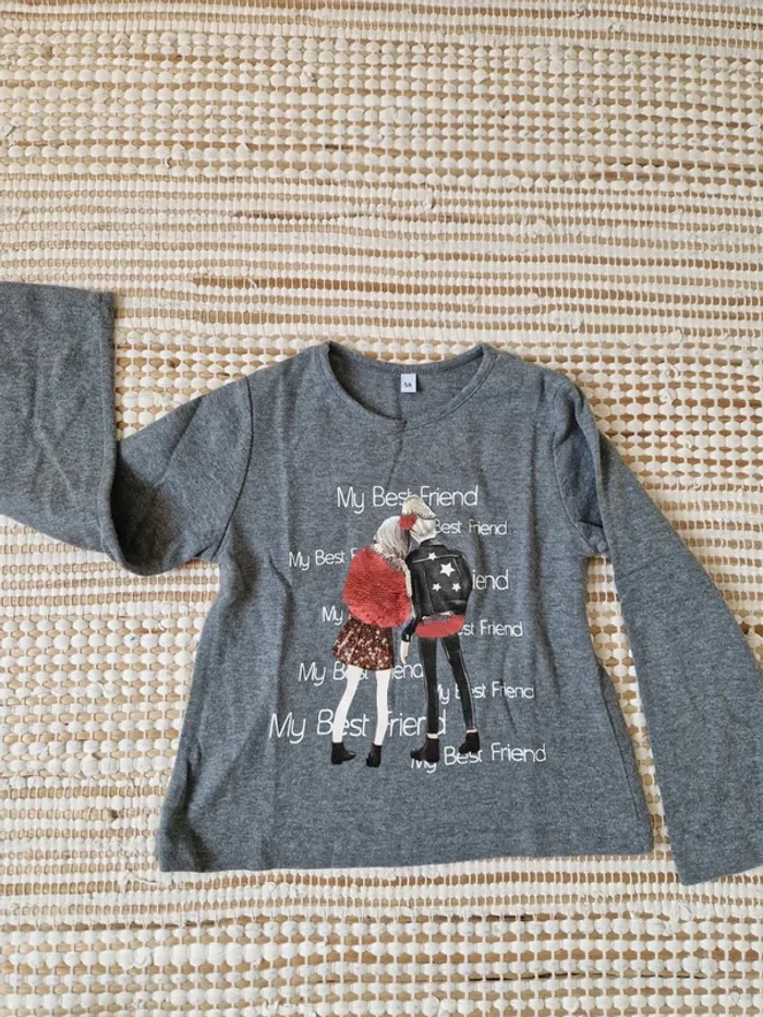 T shirt manche longue 5 ans - photo numéro 2
