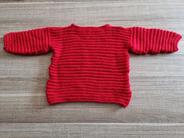 Pull fait main en coton - photo numéro 2