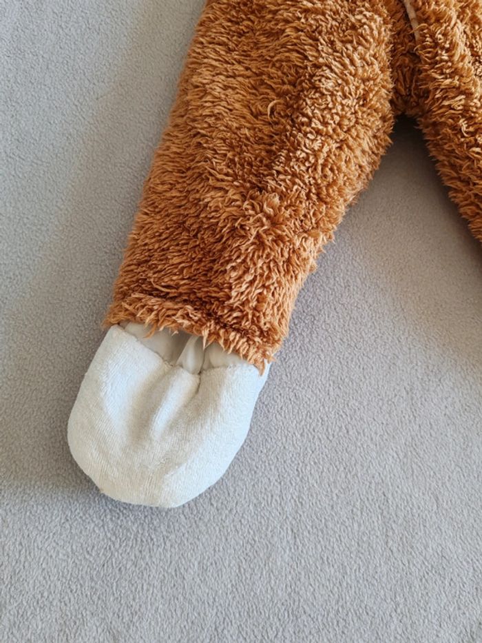 Combipilote ourson marron polaire molletonné main/gant amovible et pied amovible - photo numéro 7