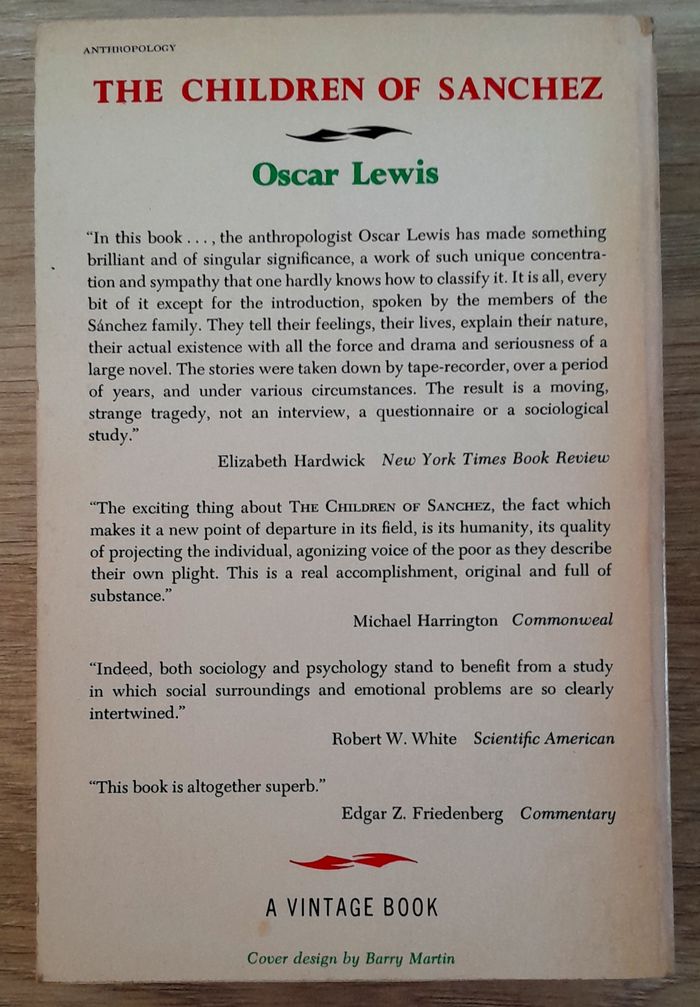 Oscar Lewis - The children of Sanchez autobiography of a mexican family - photo numéro 3