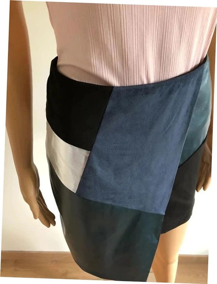 Jupe asymétrique neuve bi matière Morgan taille 36 (valeur 50€) - photo numéro 5