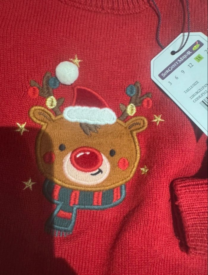 Pull de Noël sergent major garçon - photo numéro 3