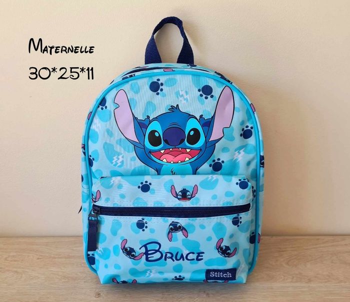 Sac maternelle stitch personnalisé