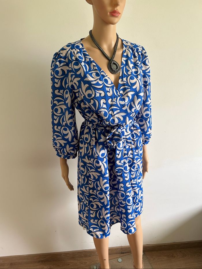 Robe bleue et blanche neuve Morgan taille 42 (valeur 80€) - photo numéro 2