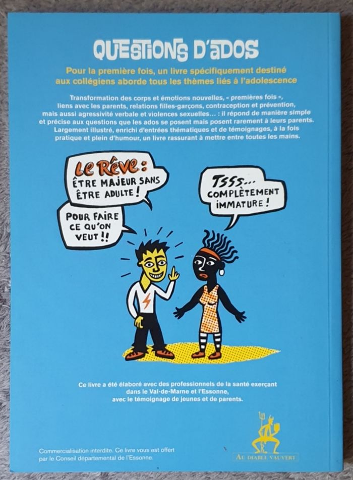 Livre documentaire illustré "Ado, ça veut dire quoi ?" (12-15 ans) / Au Diable Vauvert - photo numéro 2