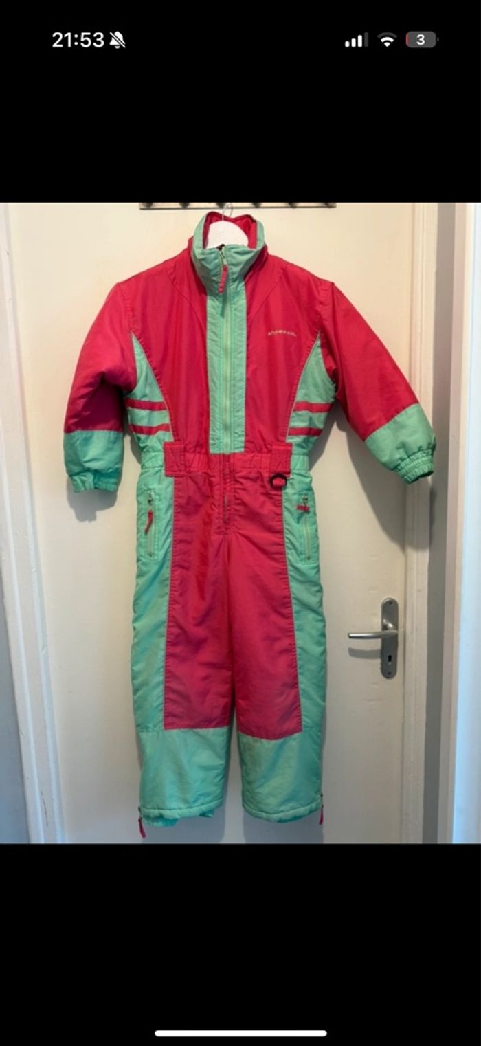 Combinaison de ski fille vintage 8 ans - photo numéro 2