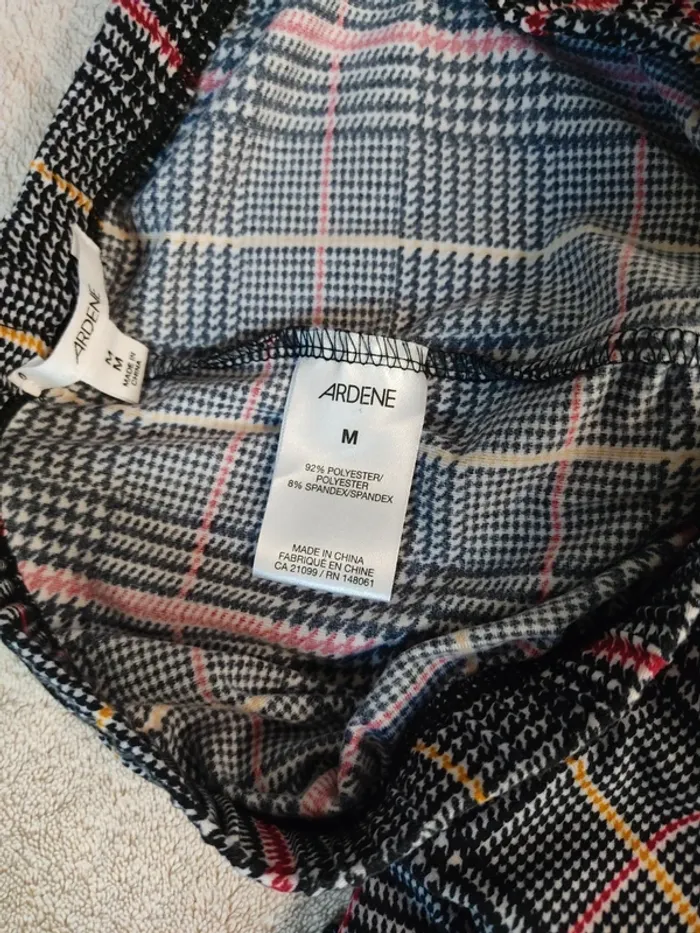 Legging femme gris à carreaux élastique M 38 Neuf - photo numéro 3