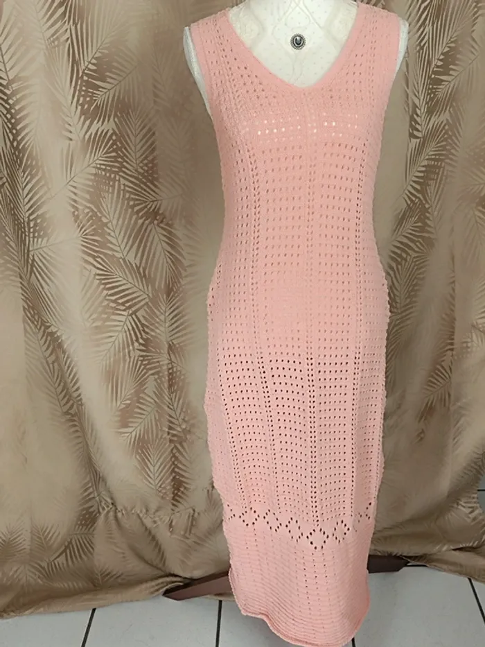 Robe de plage longue Corail -Taille 40-Shein Neuve