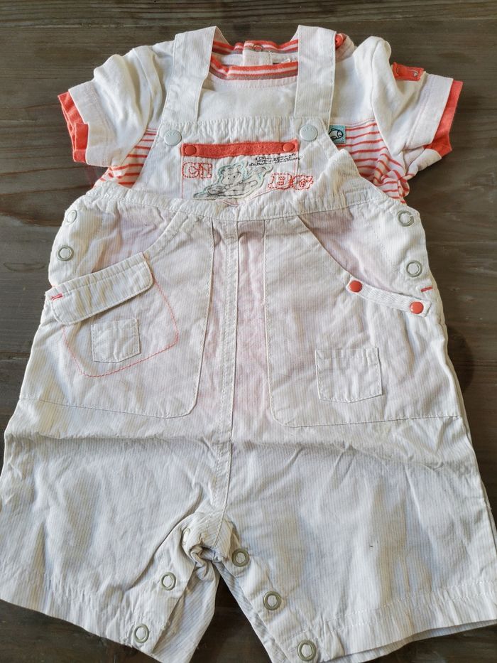 Ensemble salopette courte 6 mois Orchestra