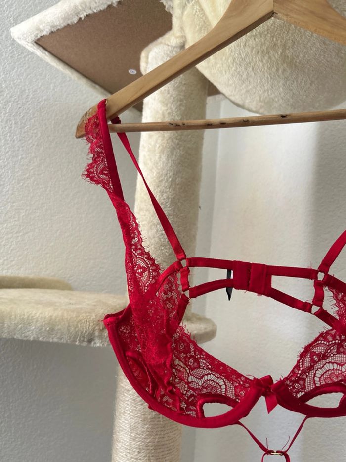 Ensemble lingerie Hunkemoller - rouge - photo numéro 3