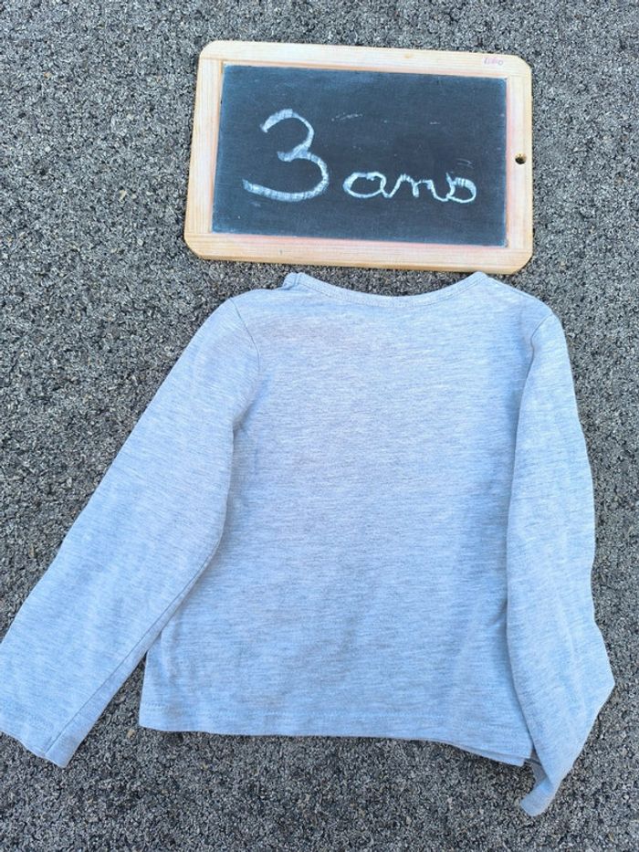 T-shirt manches longues taille 3 ans en très bon état - photo numéro 3