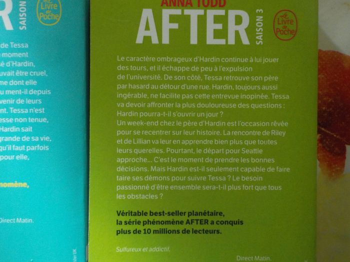 After tomes 1 2 3 de Anna Todd Le livre de poche - photo numéro 4