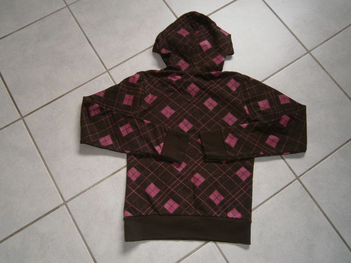 Sweat à capuche marron/rose DDP 14 ans - photo numéro 2