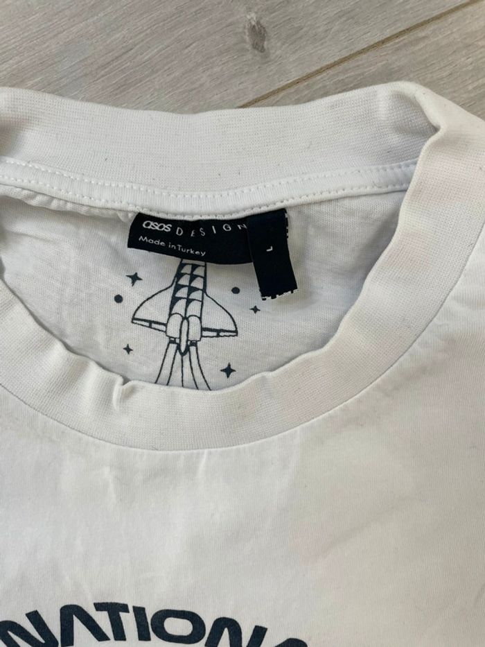T-shirt blanc NASA Asos - photo numéro 4