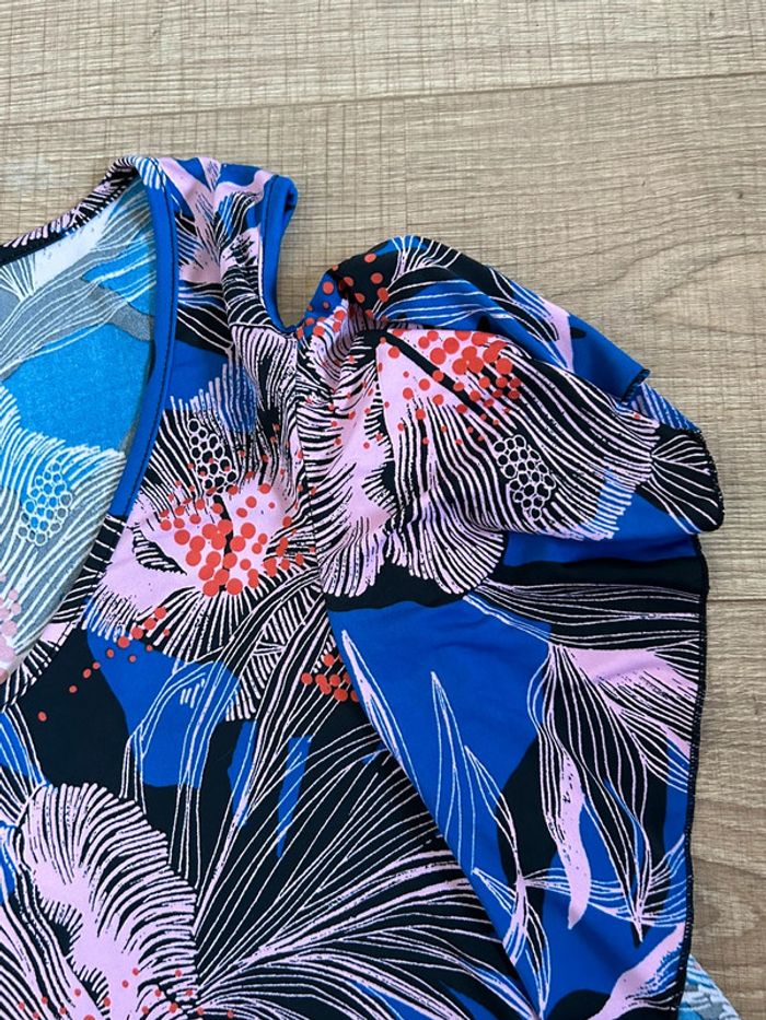 Haut bleu et imprimé à manches courtes Morgan taille XS jamais porté - photo numéro 13