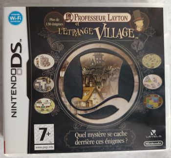 Jeu DS Professeur Layton et l'étrange village avec notices